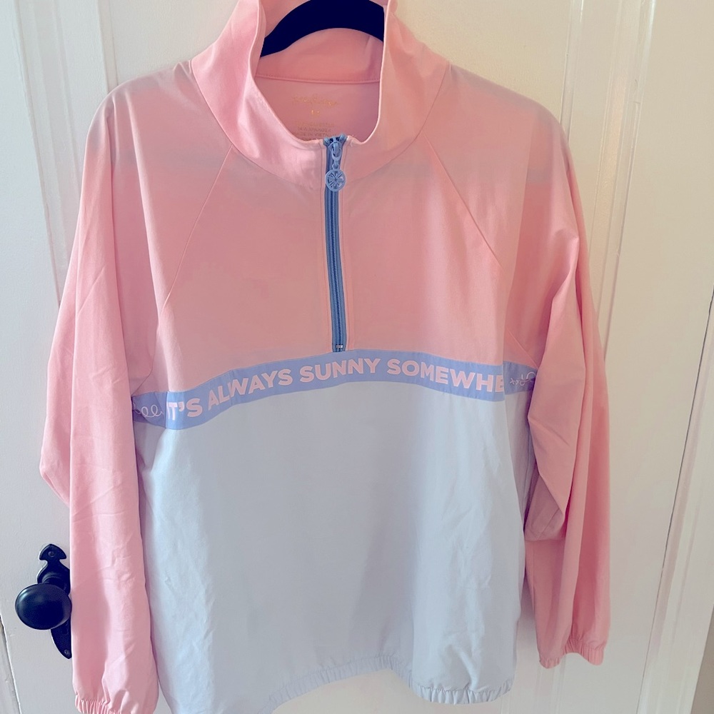 Lilly Pulitzer “It’s Always Sunny Somewhere” Quarter Zip Jacket